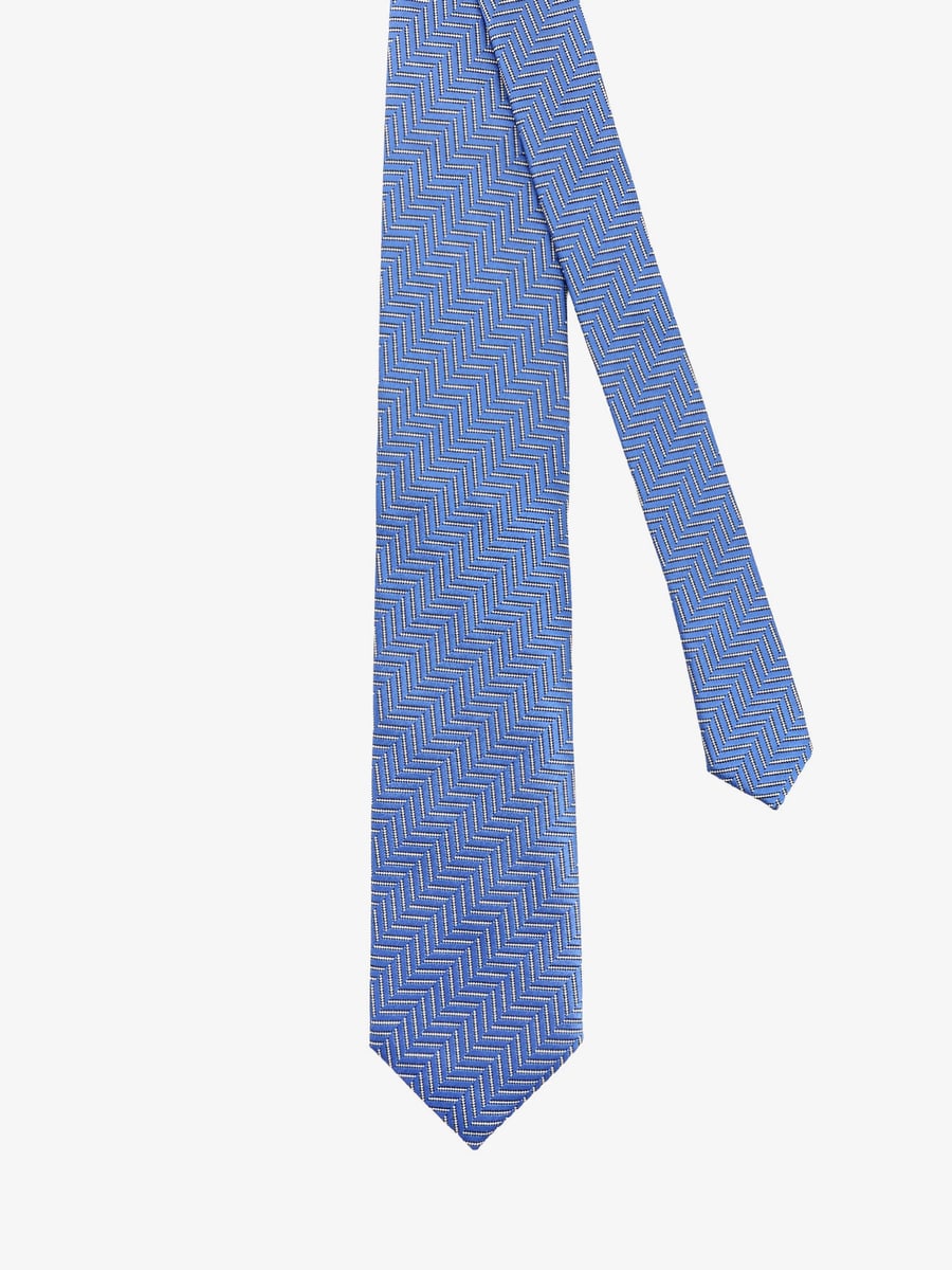 Tom Ford Silk tie with geometric pattern, view 2