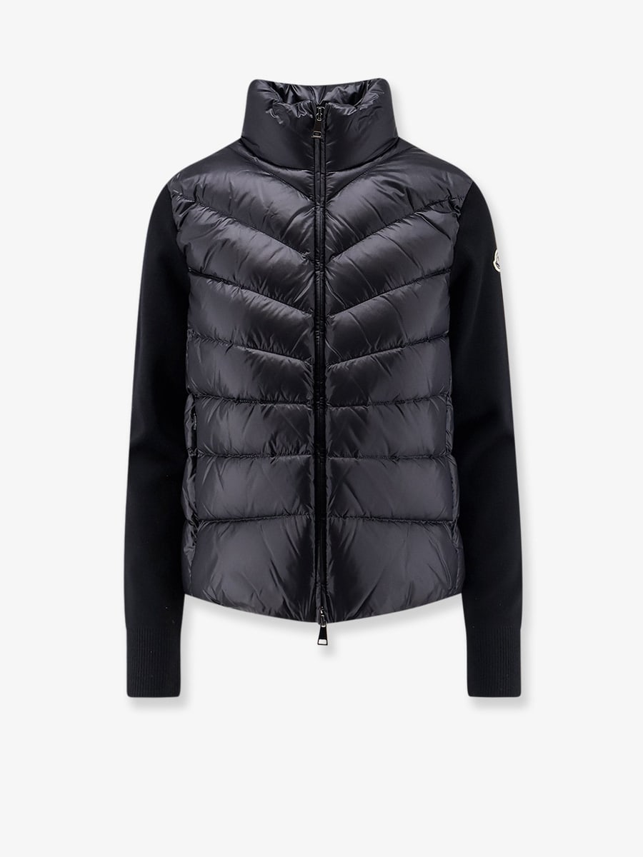 Moncler Down Jacket with virgin wool sleeves