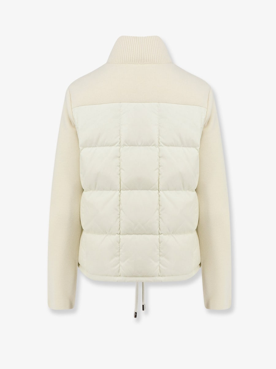 Moncler Nylon down jacket with virgin wool inserts, view 2