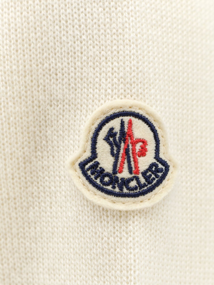 Moncler Nylon down jacket with virgin wool inserts, view 3