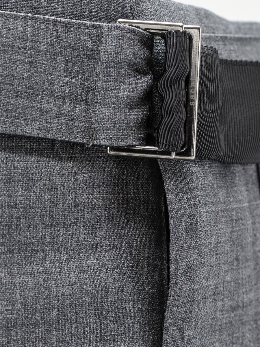 SACAI Pleated wool shorts, view 3