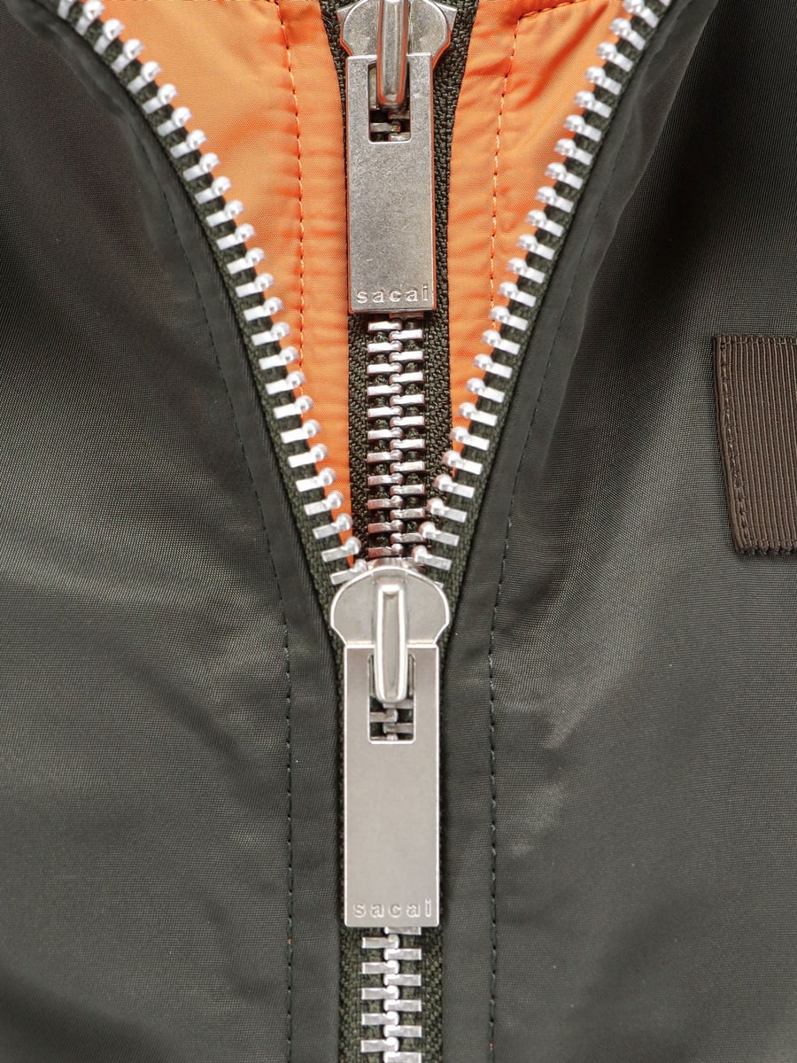 SACAI Cropped nylon jacket, view 3