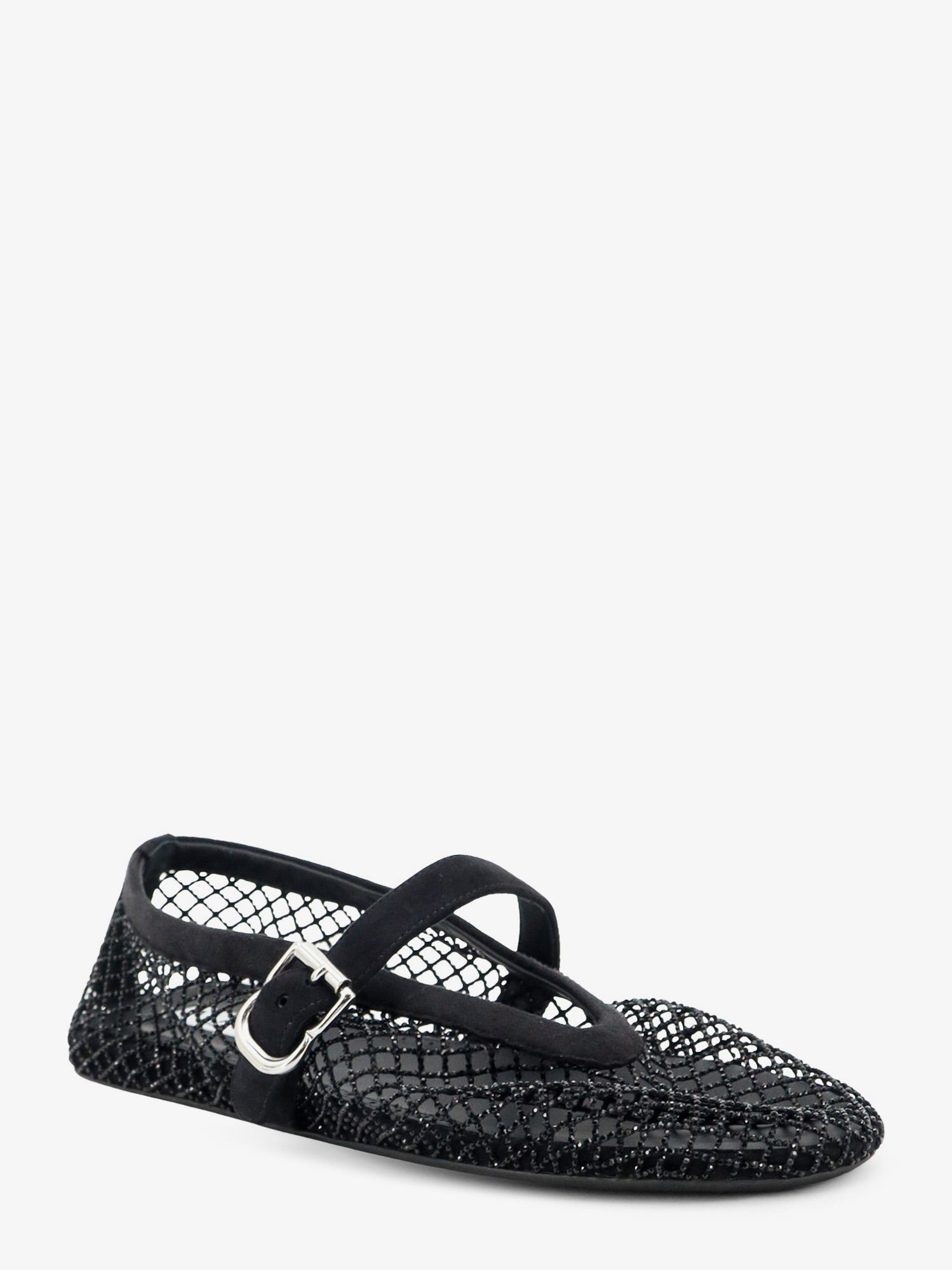 Alaïa Flat mesh ballet flats with rhinestone detail, view 2