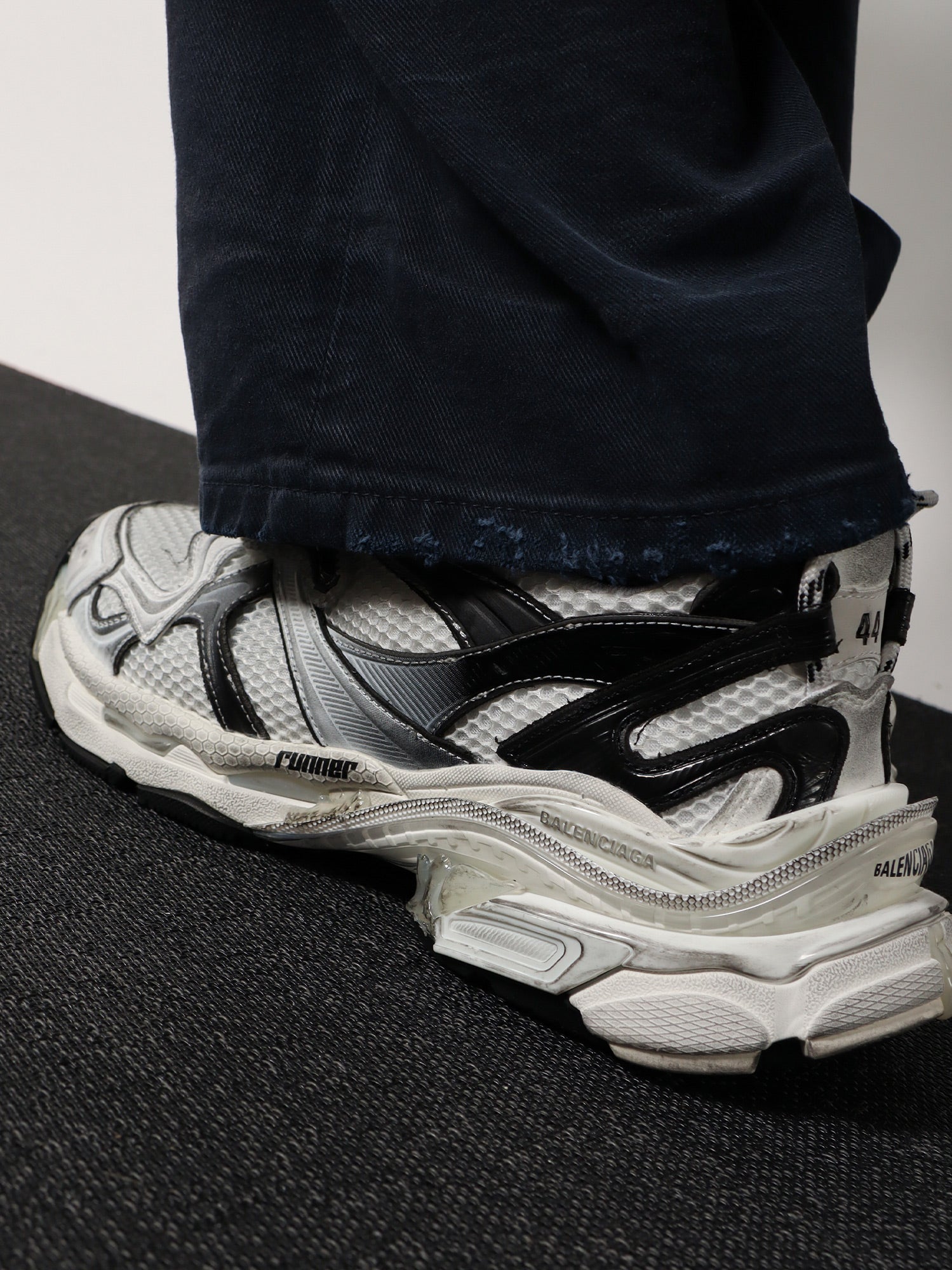 Balenciaga Mesh and nylon Runner 2 sneakers, view 2
