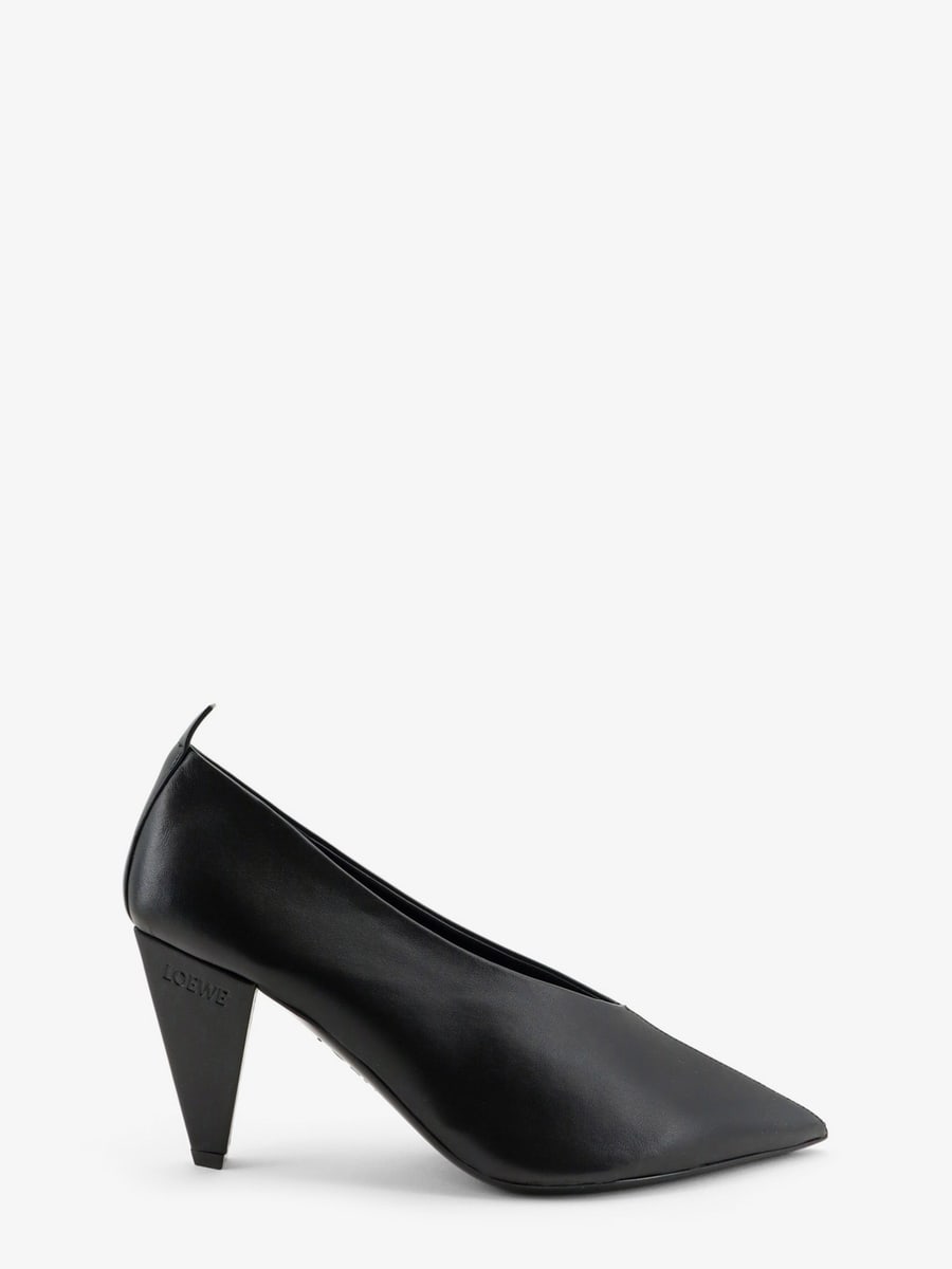 Loewe Origami Cubic leather pumps