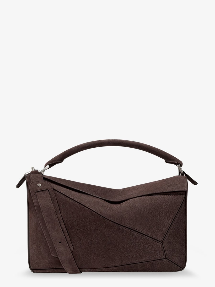 Loewe Puzzle Large nubuck bag