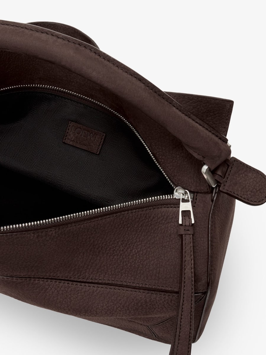 Loewe Puzzle Large nubuck bag, view 4