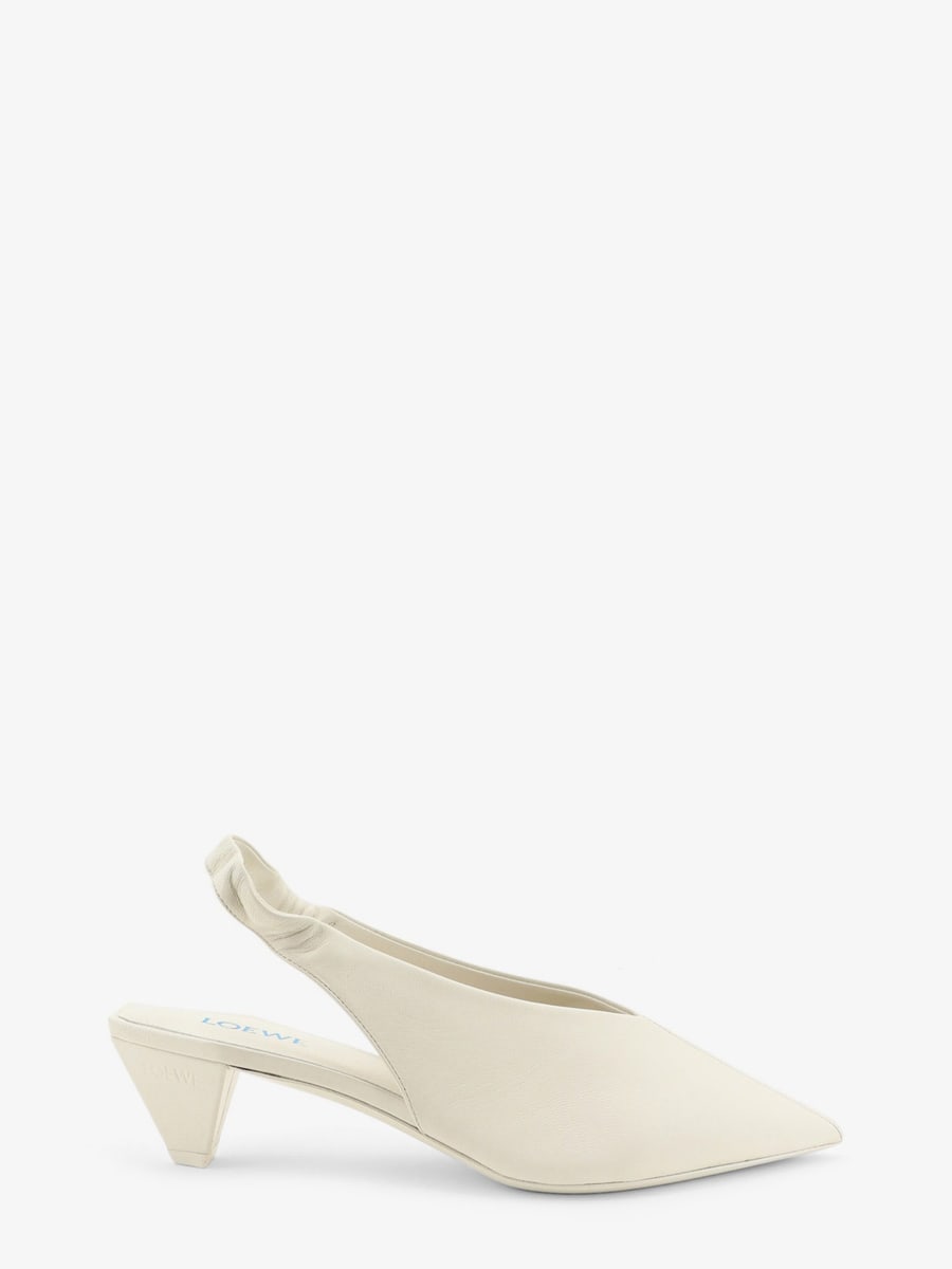 Loewe Origami Cubic leather slingback