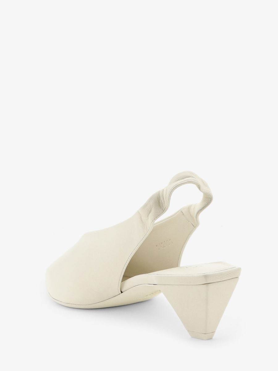 Loewe Origami Cubic leather slingback, view 3