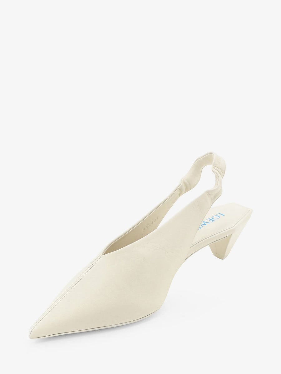 Loewe Origami Cubic leather slingback, view 4