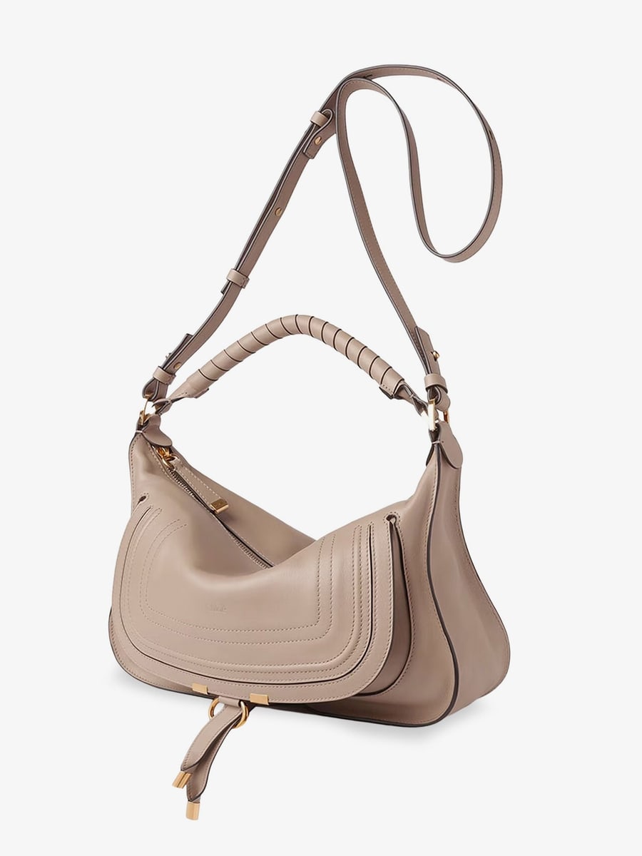 Chloé Marcie Small leather shoulder bag, view 3