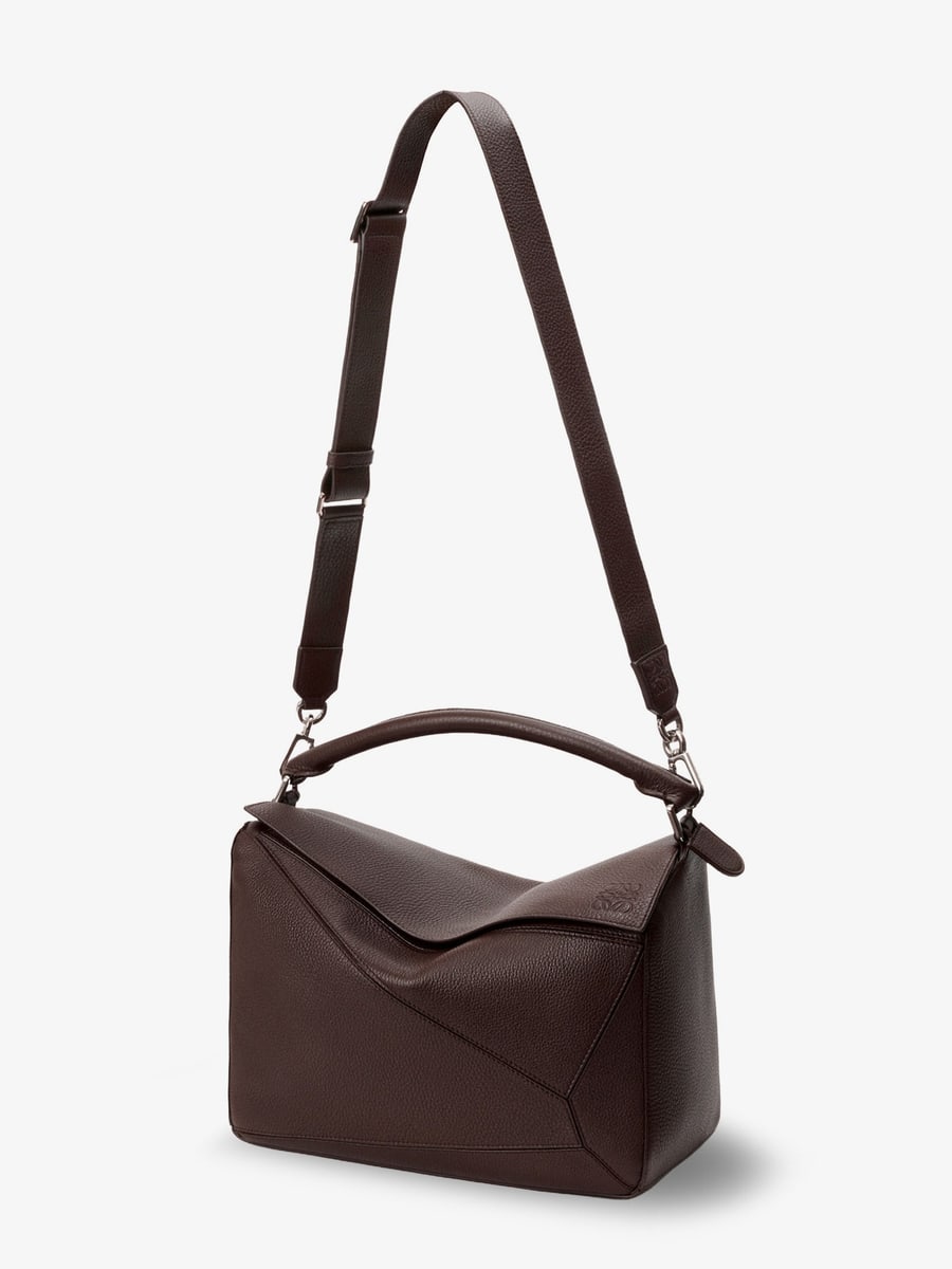 Loewe Puzzle Bag Leather Shoulder Bag, view 3