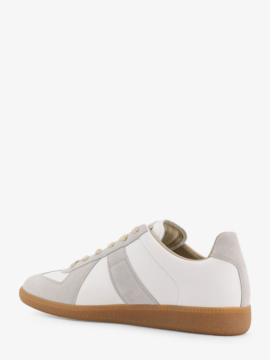 Maison Margiela Low-top Replica leather and suede sneakers, view 3