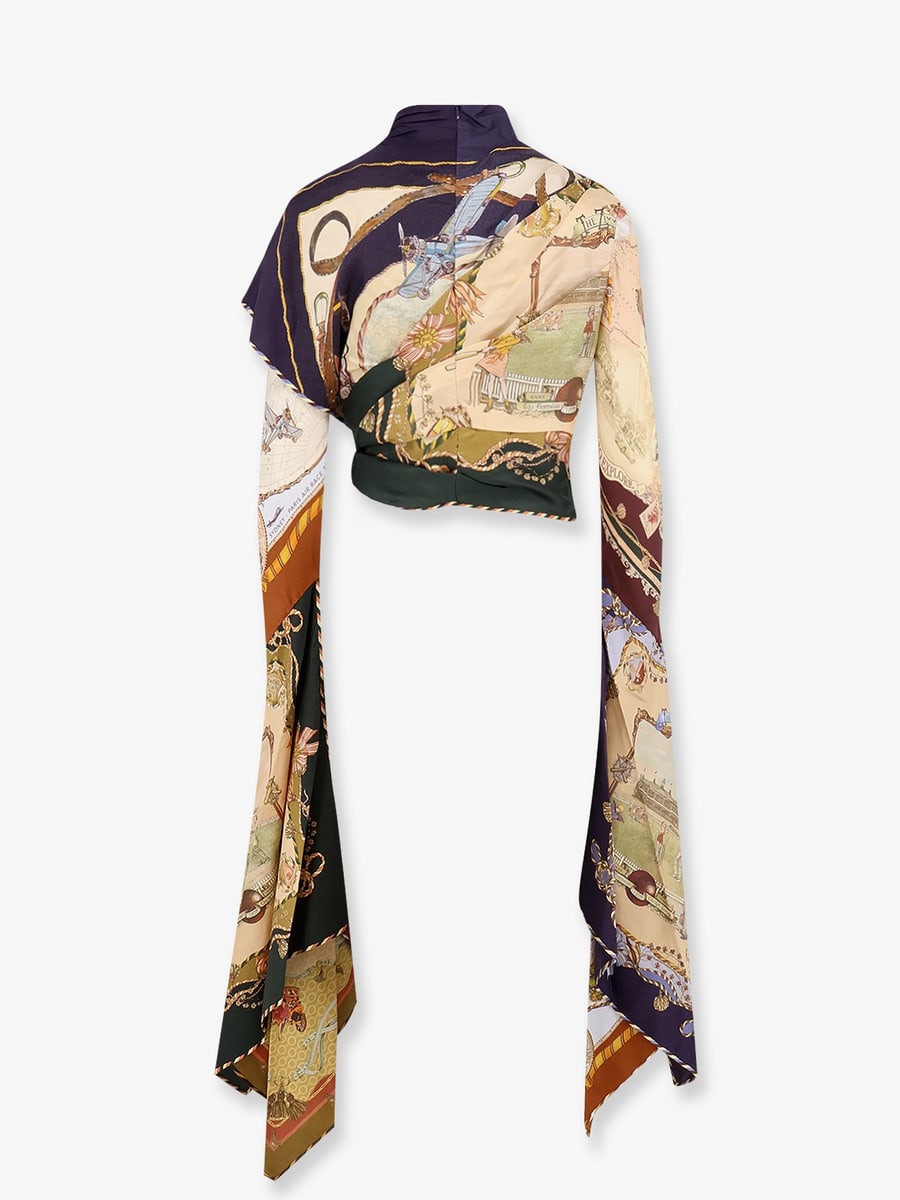 Zimmermann Valiant Draped Scarf Top, view 2