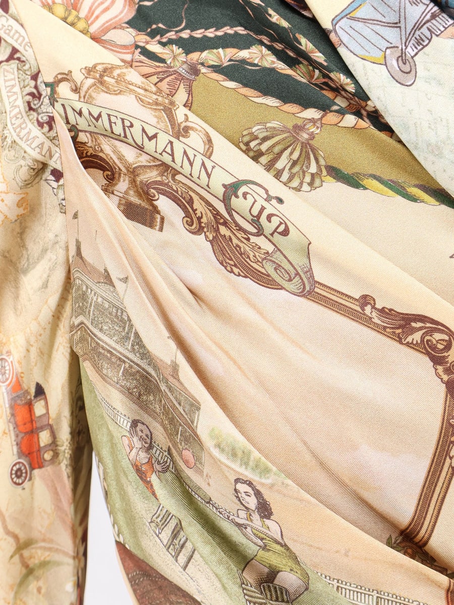 Zimmermann Valiant Draped Scarf Top, view 3