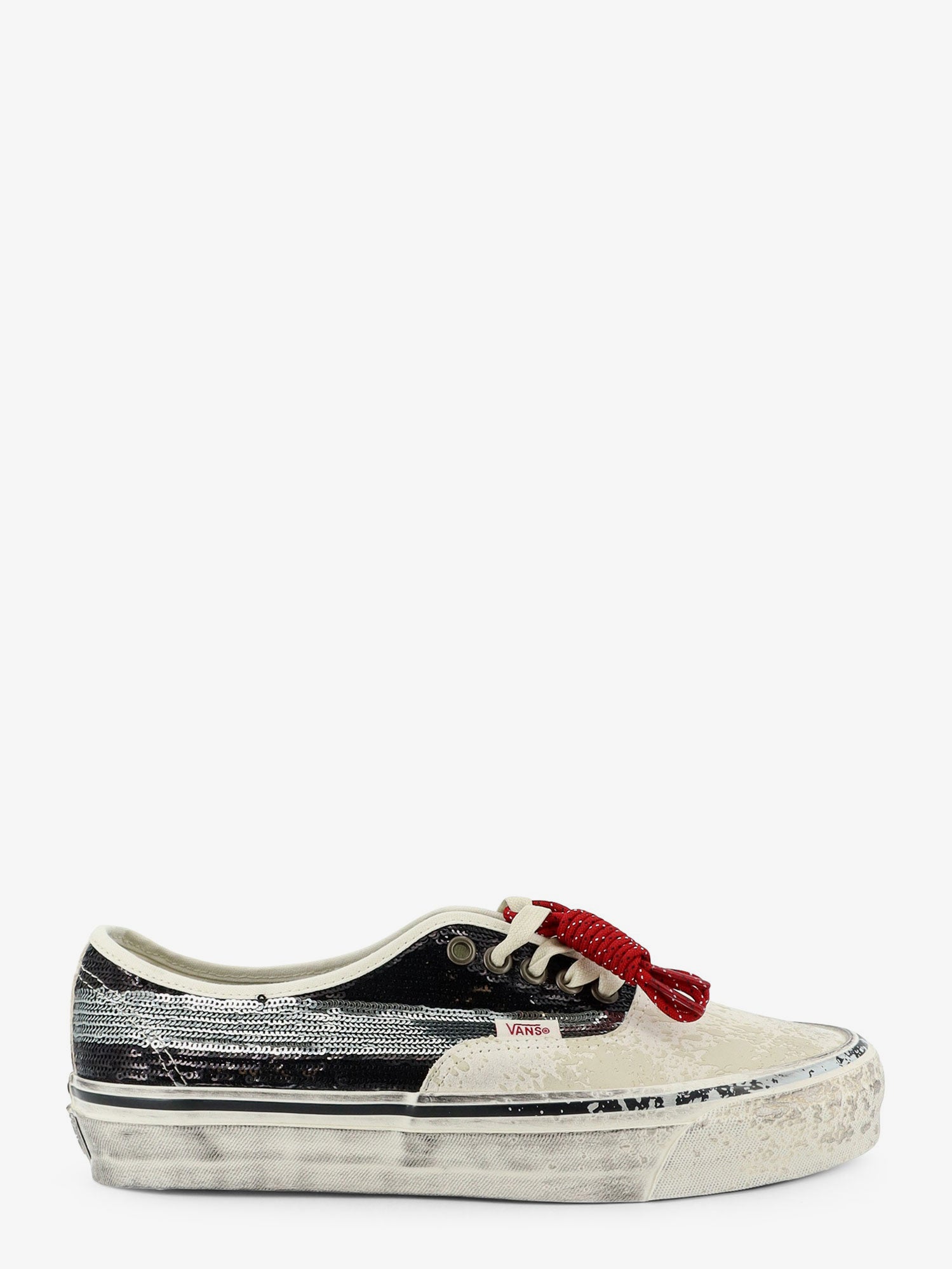 VANS LX authentic 44 suede sneakers with micro-sequin detailing on the side