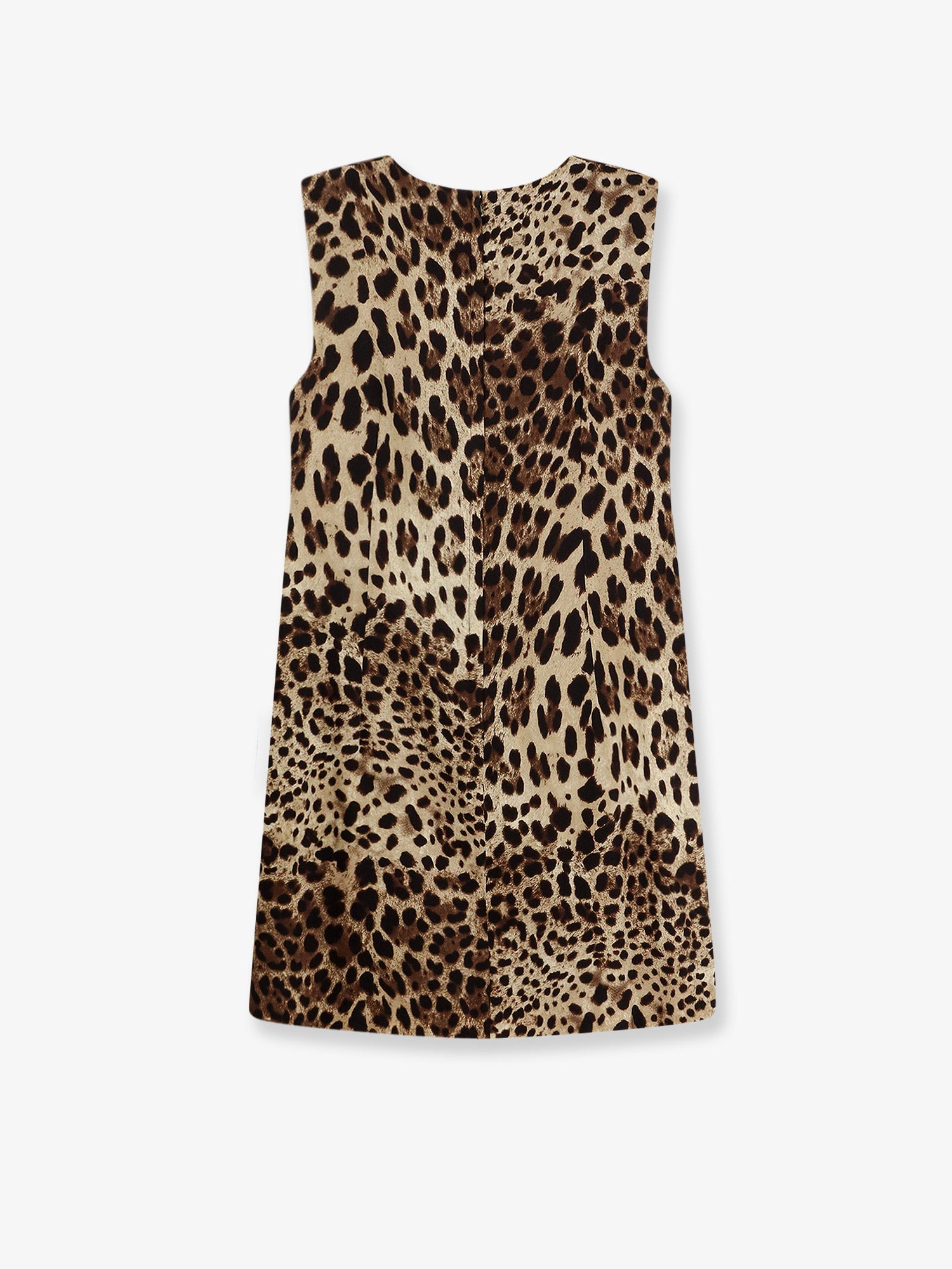 Dolce & Gabbana Stretch silk dress with Leopard print, view 2