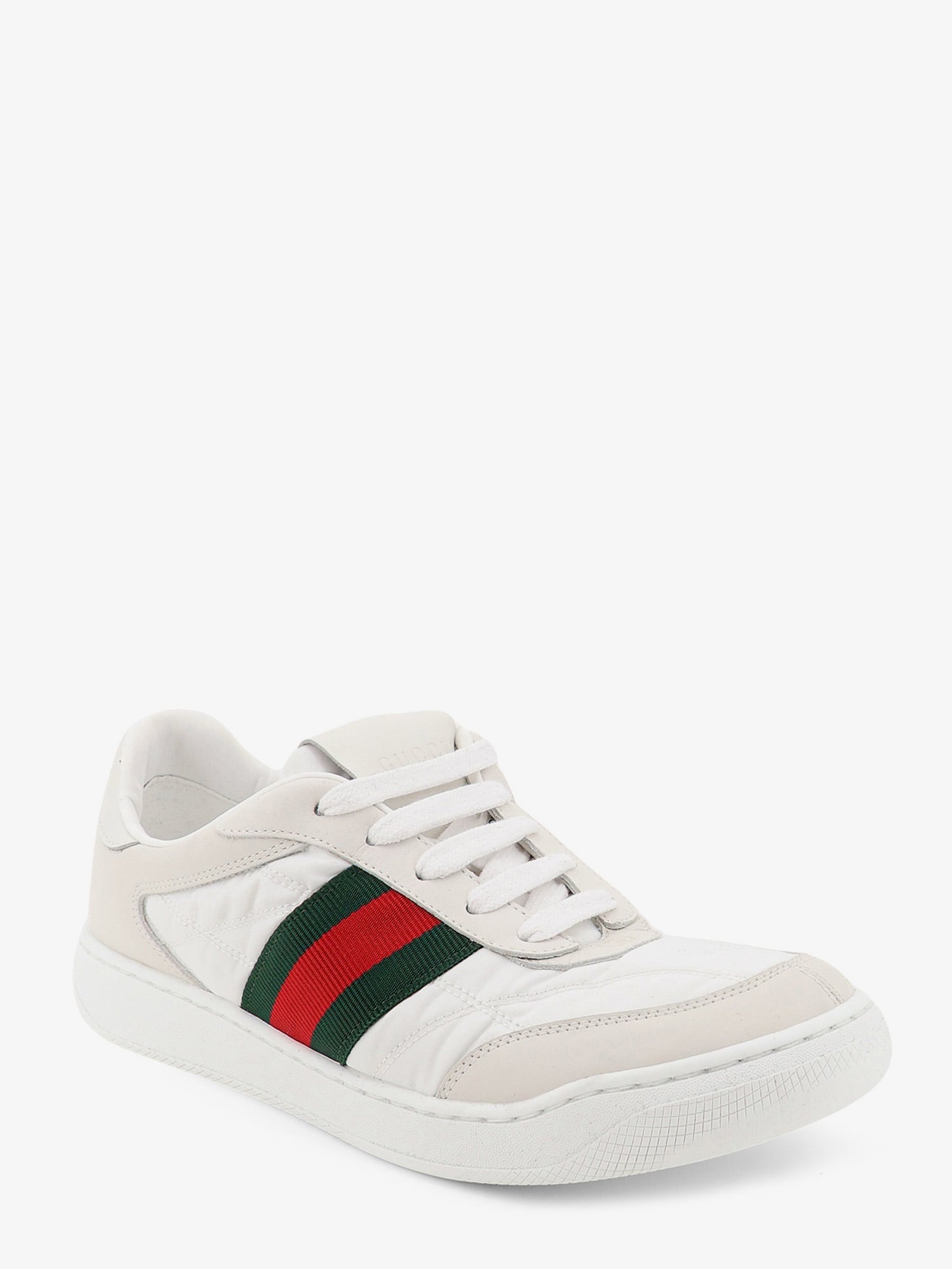 Gucci Screener sneakers in nylon with side Web detail, view 2
