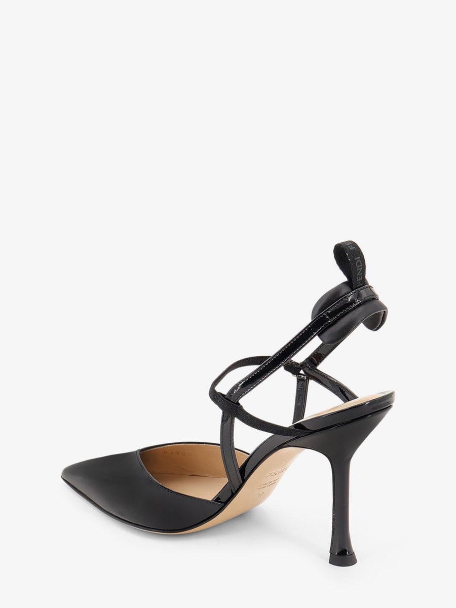 Fendi Very Colibrì patent leather slingback, view 3