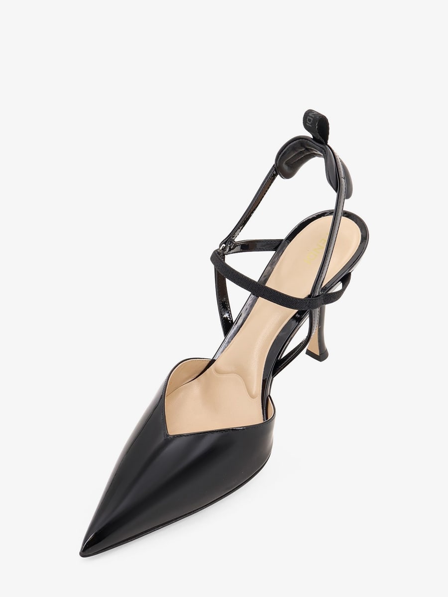 Fendi Very Colibrì patent leather slingback, view 4