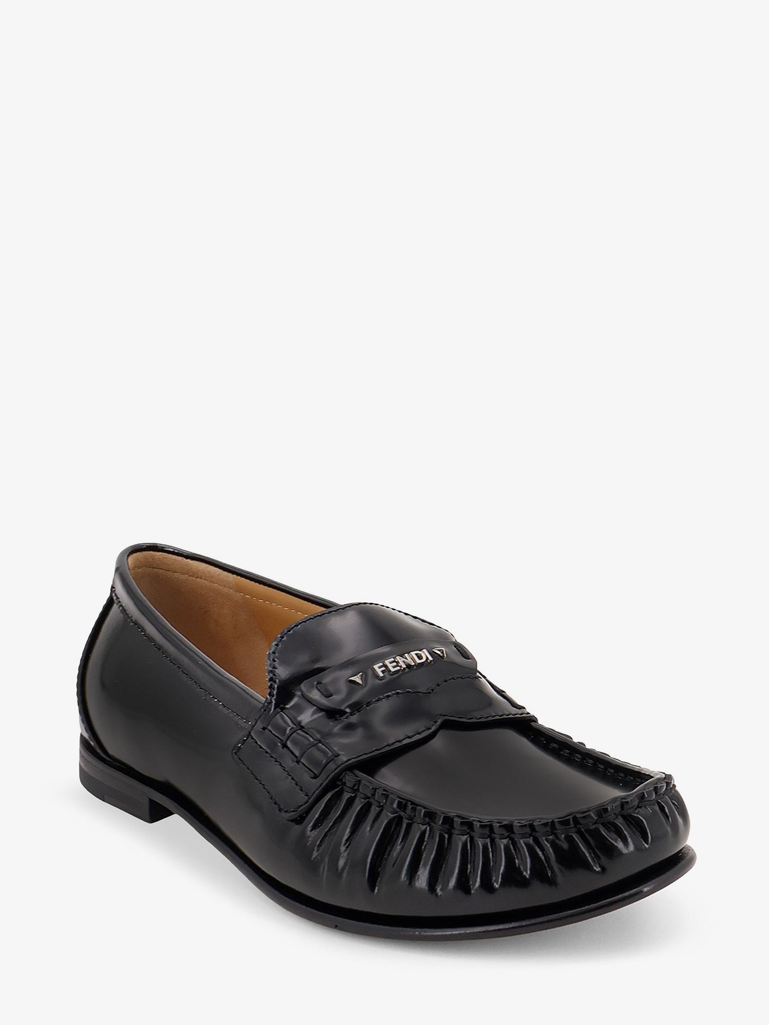 Fendi Leather Scrunch loafers, view 2