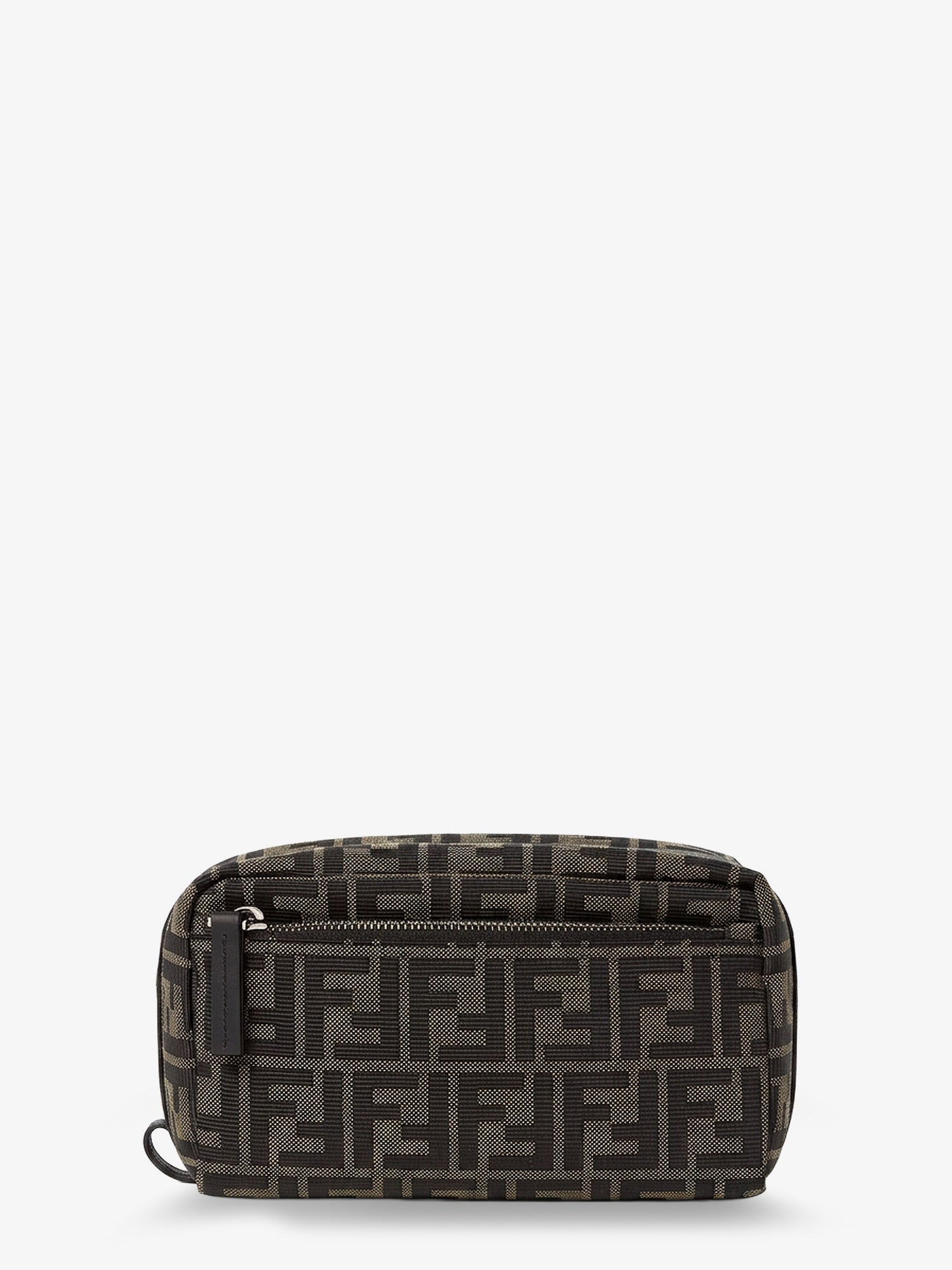Fendi FF Zucca jacquard fabric clutch bag, view 2