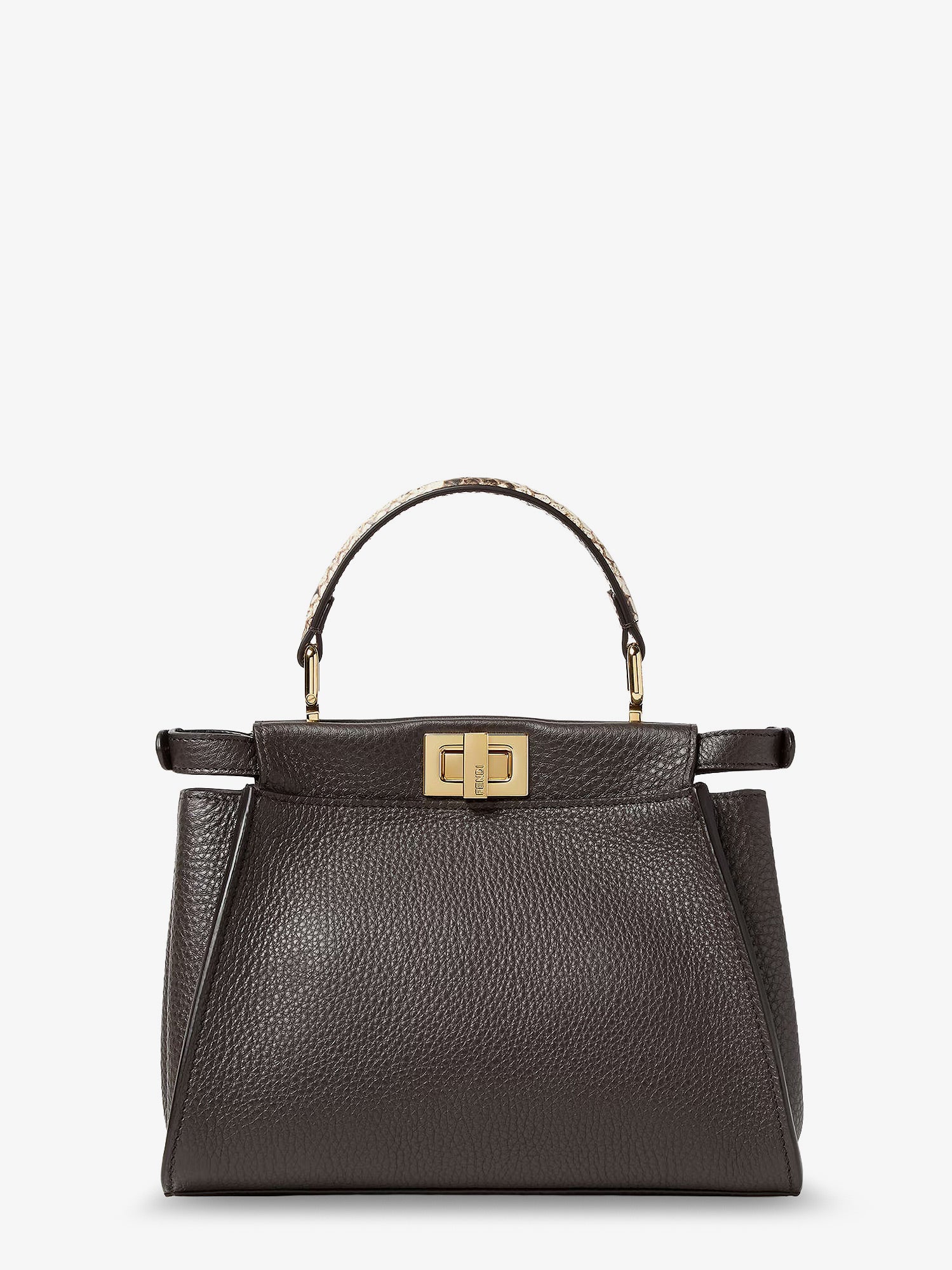 Fendi Peekaboo Mini hammered leather handbag, view 2
