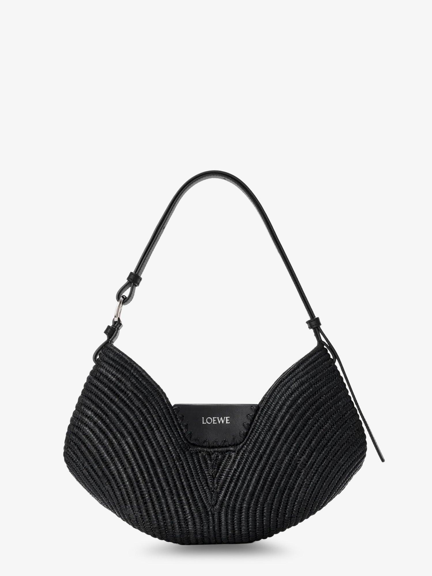 Loewe Paula's Ibiza-Swing raffia and leather shoulder bag