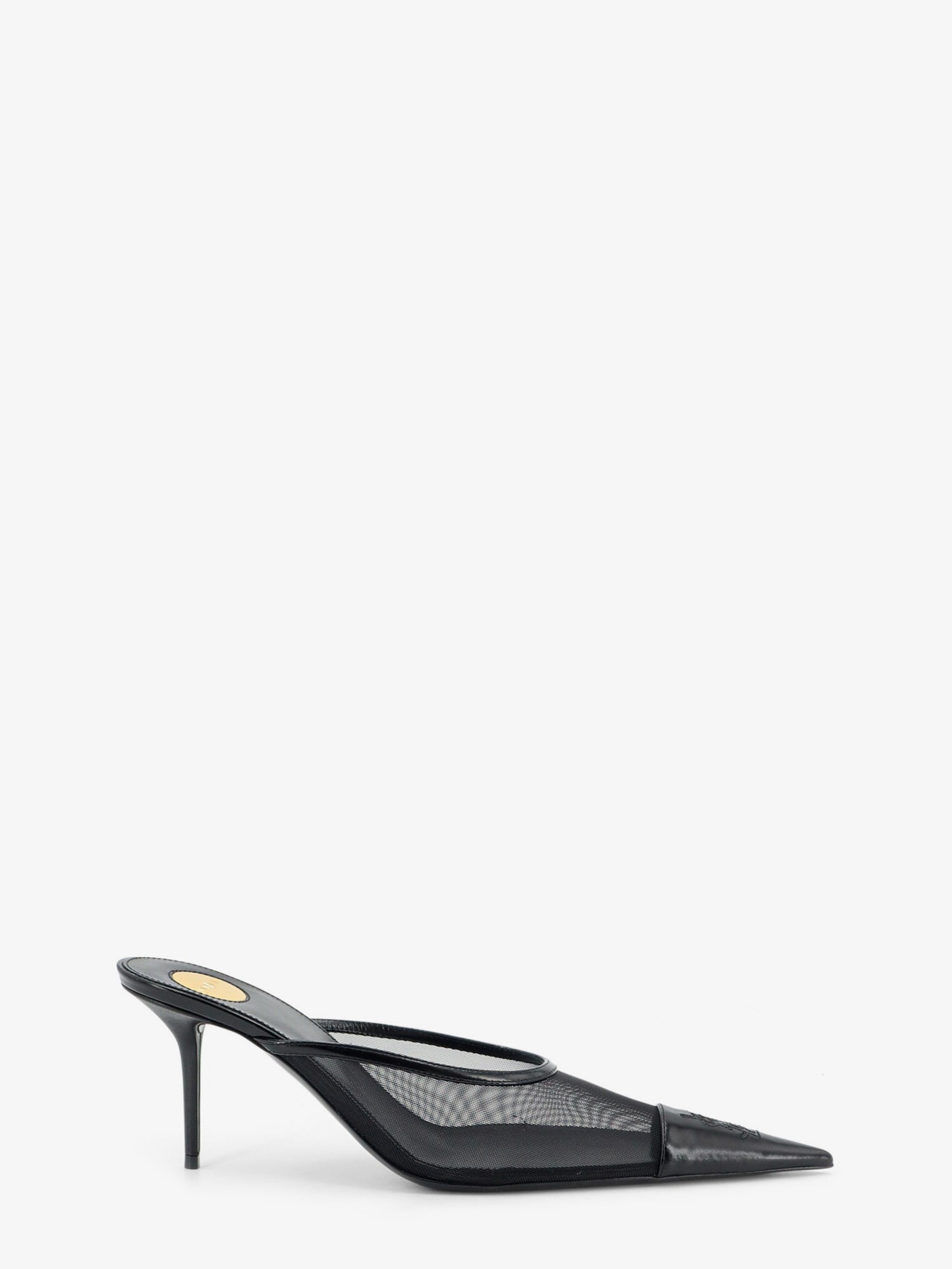 Saint Laurent Renée mesh pump with Cassandre toe