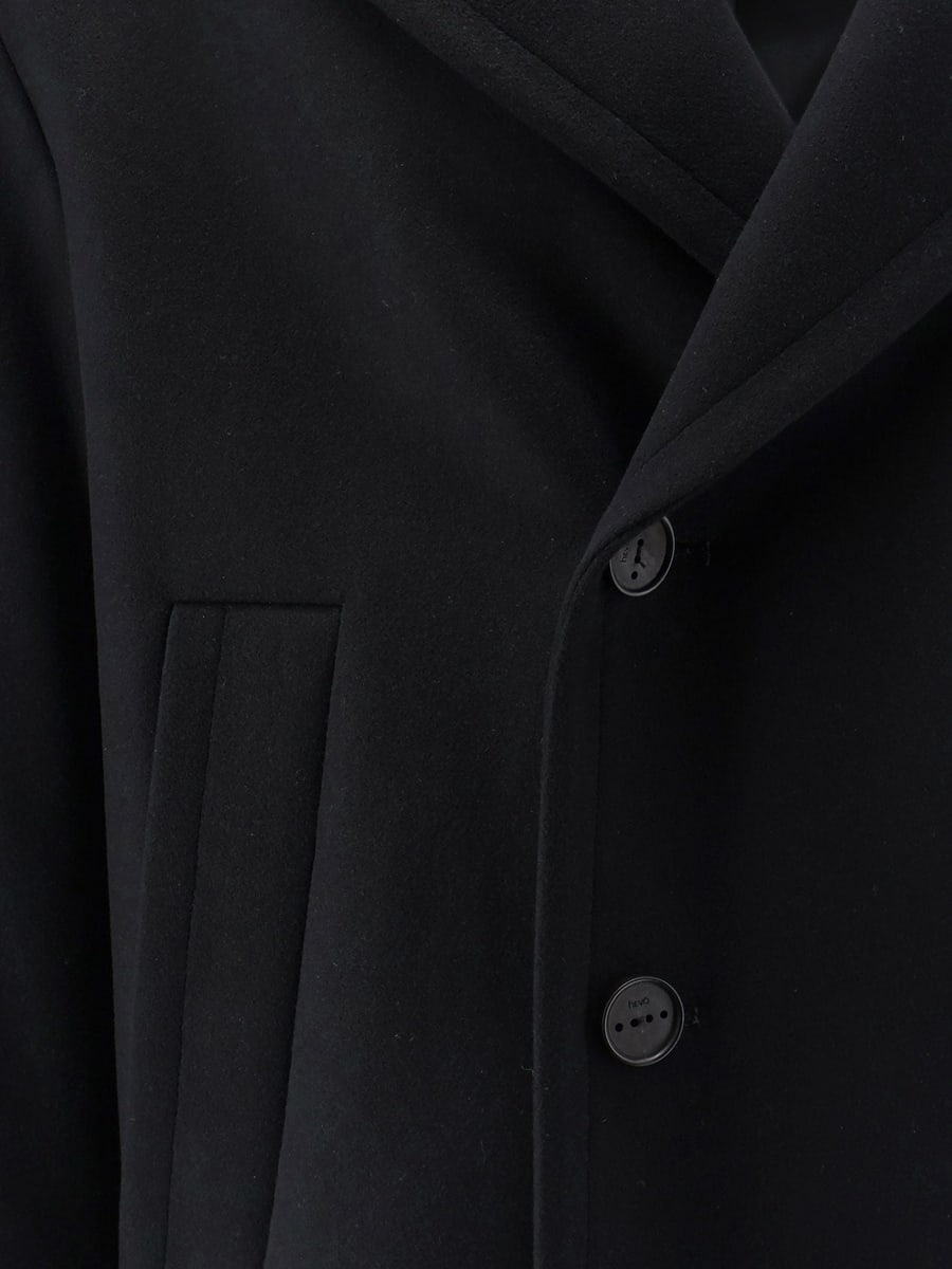 HEVO Orno virgin wool blend coat, view 3