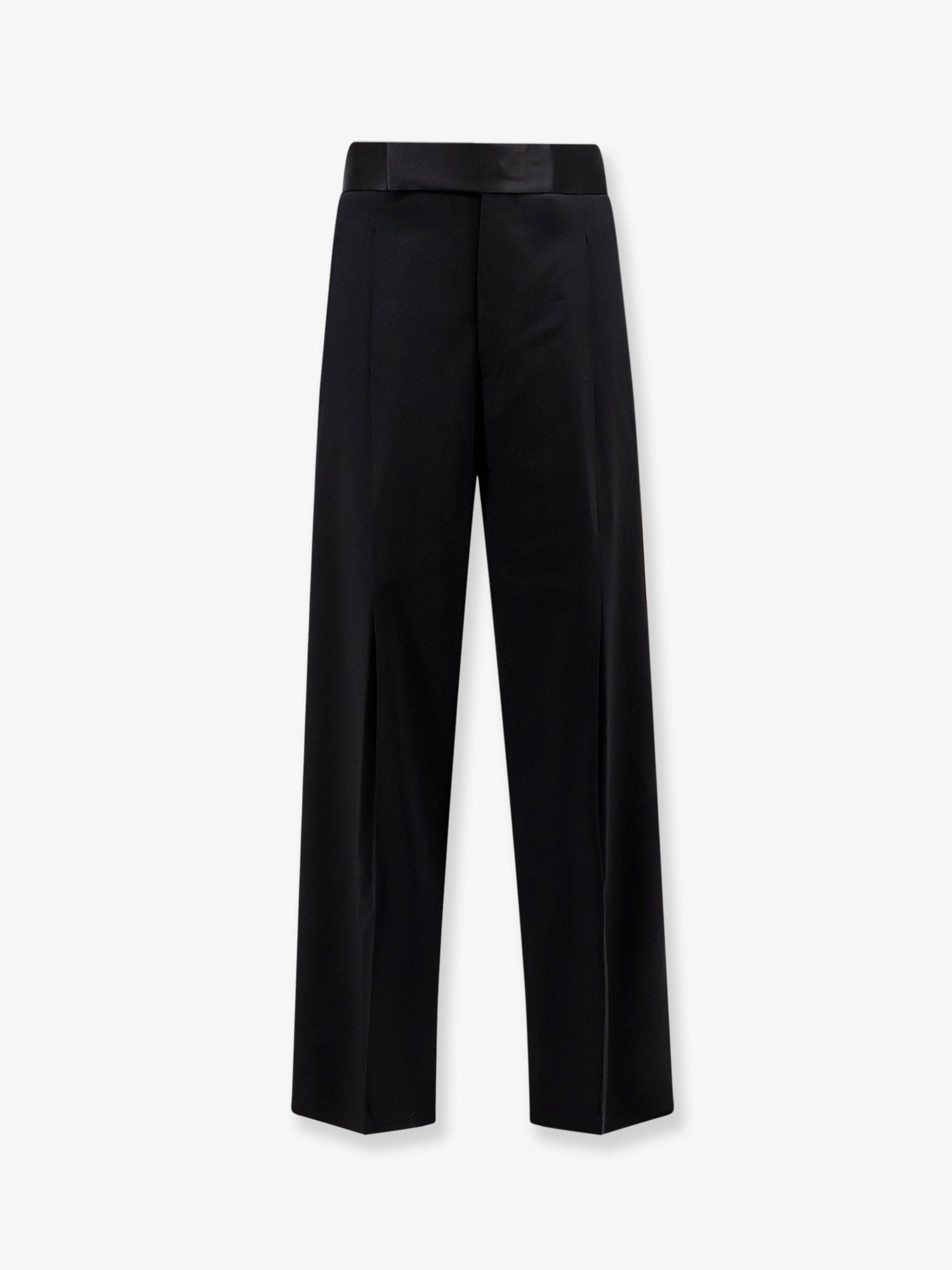 Giorgio Armani Black Tailored wool trousers