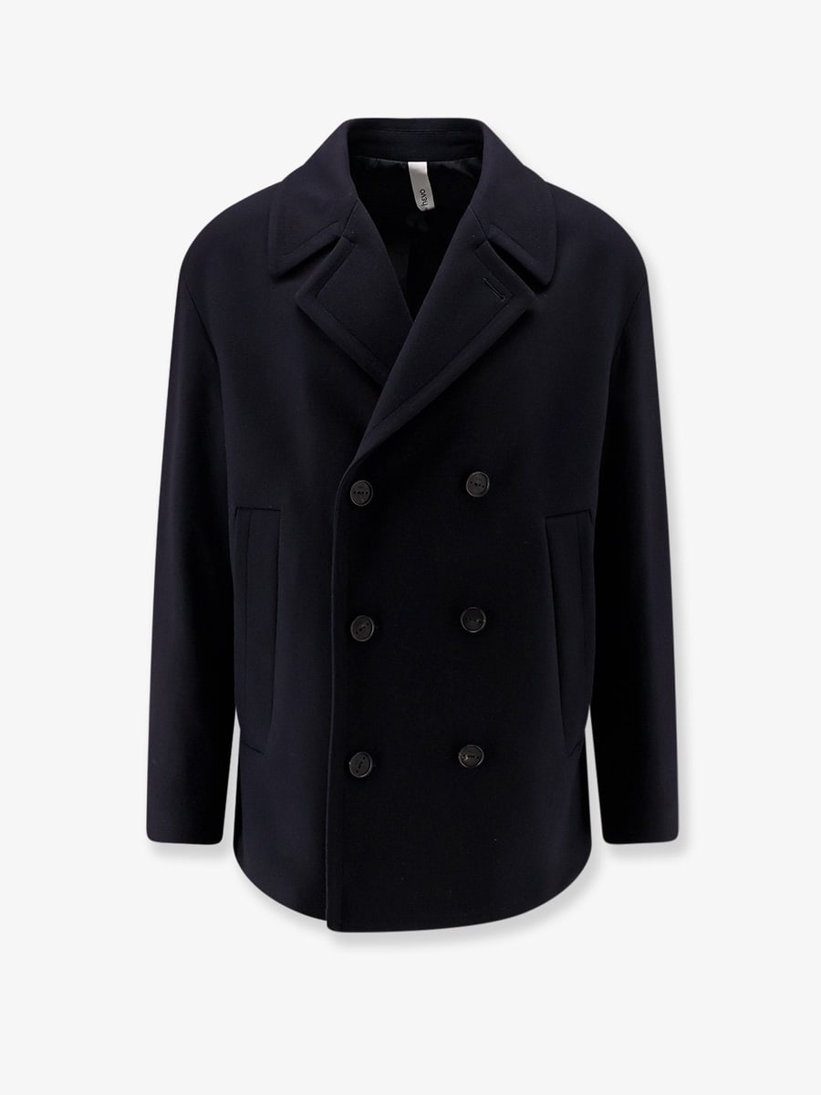 HEVO Orno virgin wool blend peacoat