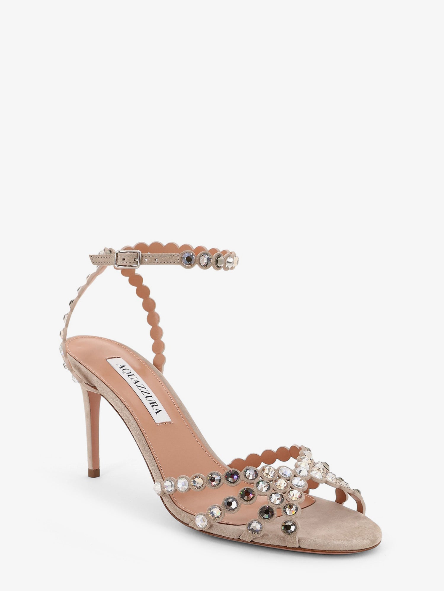 AQUAZZURA Tequila sandals with crystal detail, view 2