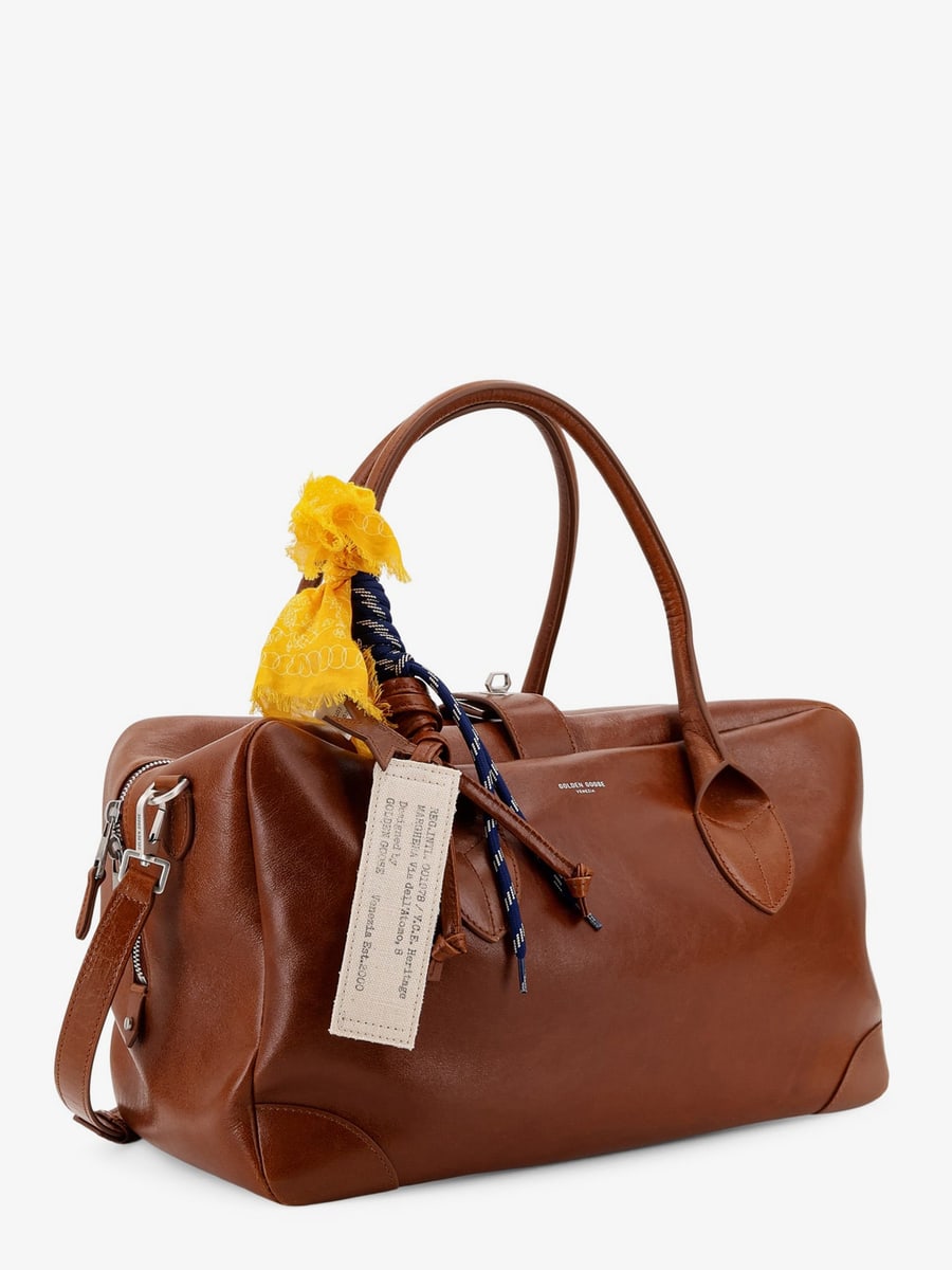 Golden Goose Vita leather handbag with front logo, view 3
