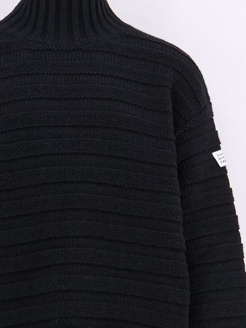 MM6 Maison Margiela Wool blend sweater with distressed effect, view 3