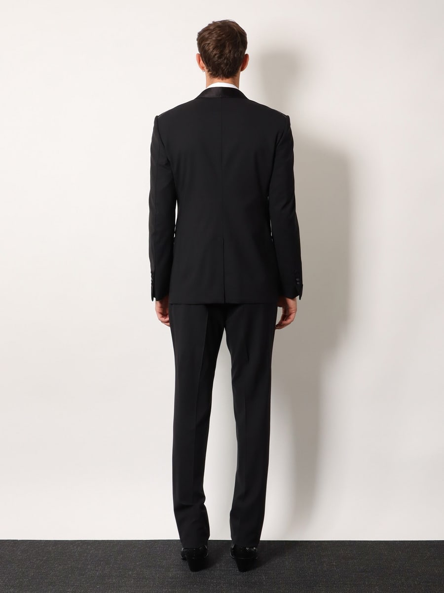 Tom Ford Stretch virgin wool tuxedo with satin profiles, view 5