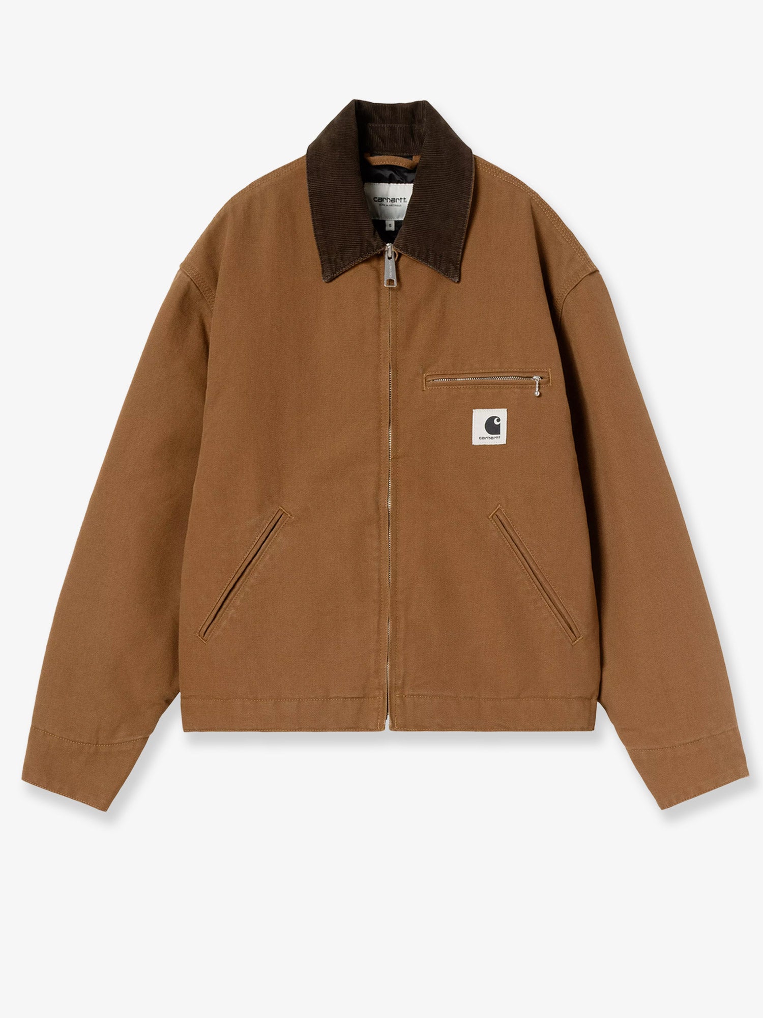 Carhartt WIP Detroit canvas jacket with front logo patch