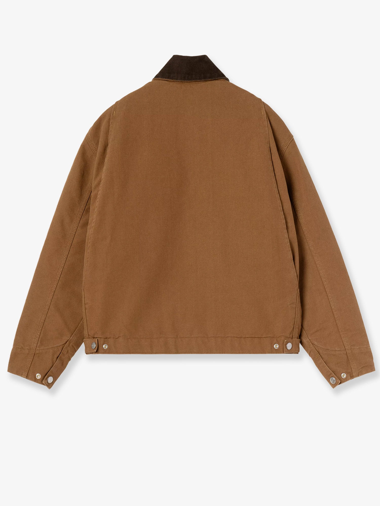 Carhartt WIP Detroit canvas jacket with front logo patch, view 2