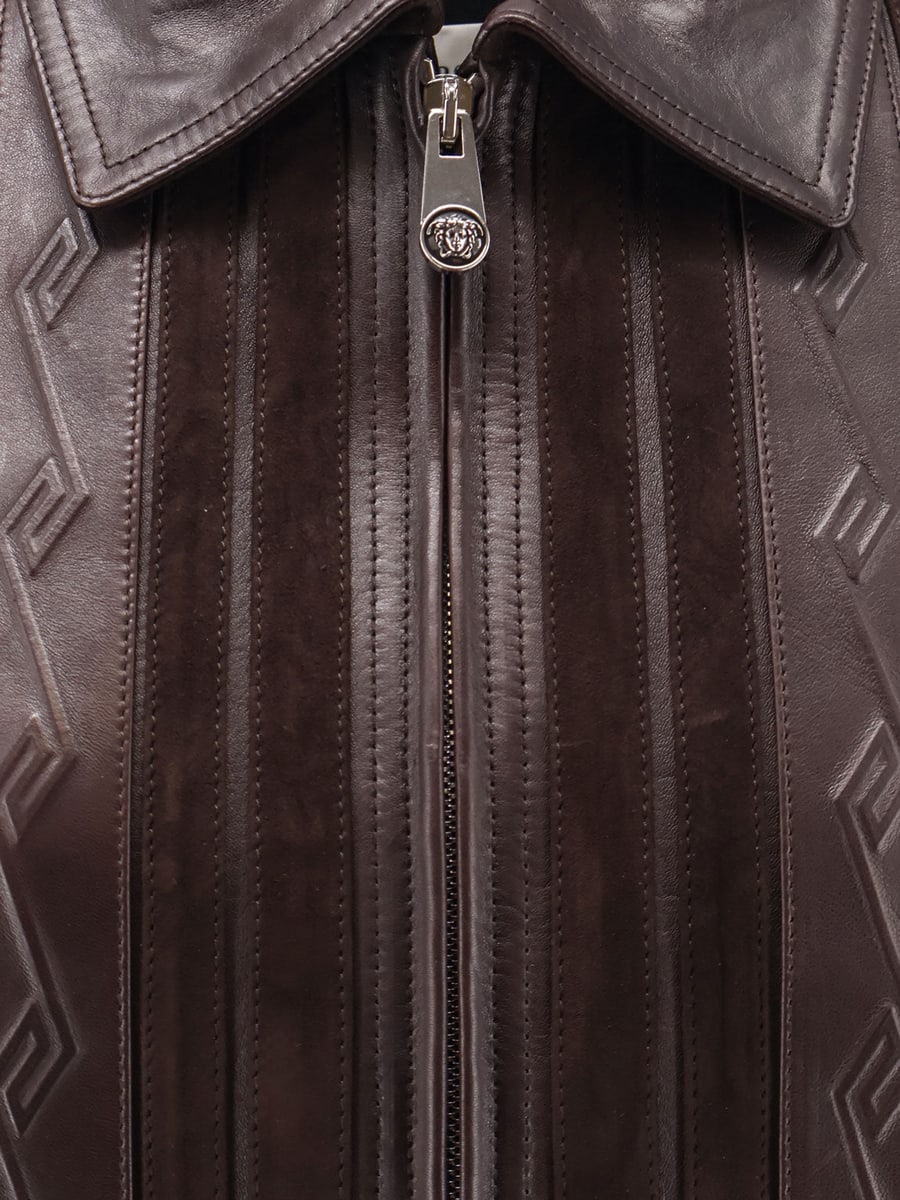 Versace Leather and suede jacket, view 5