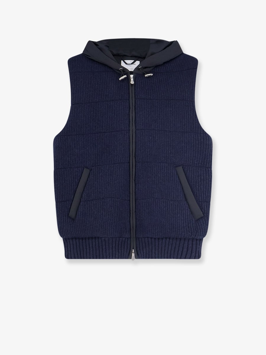 GRAN SASSO Sleeveless virgin wool jacket