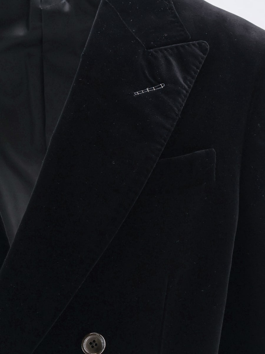 Tom Ford Double-breasted velvet blazer, view 3