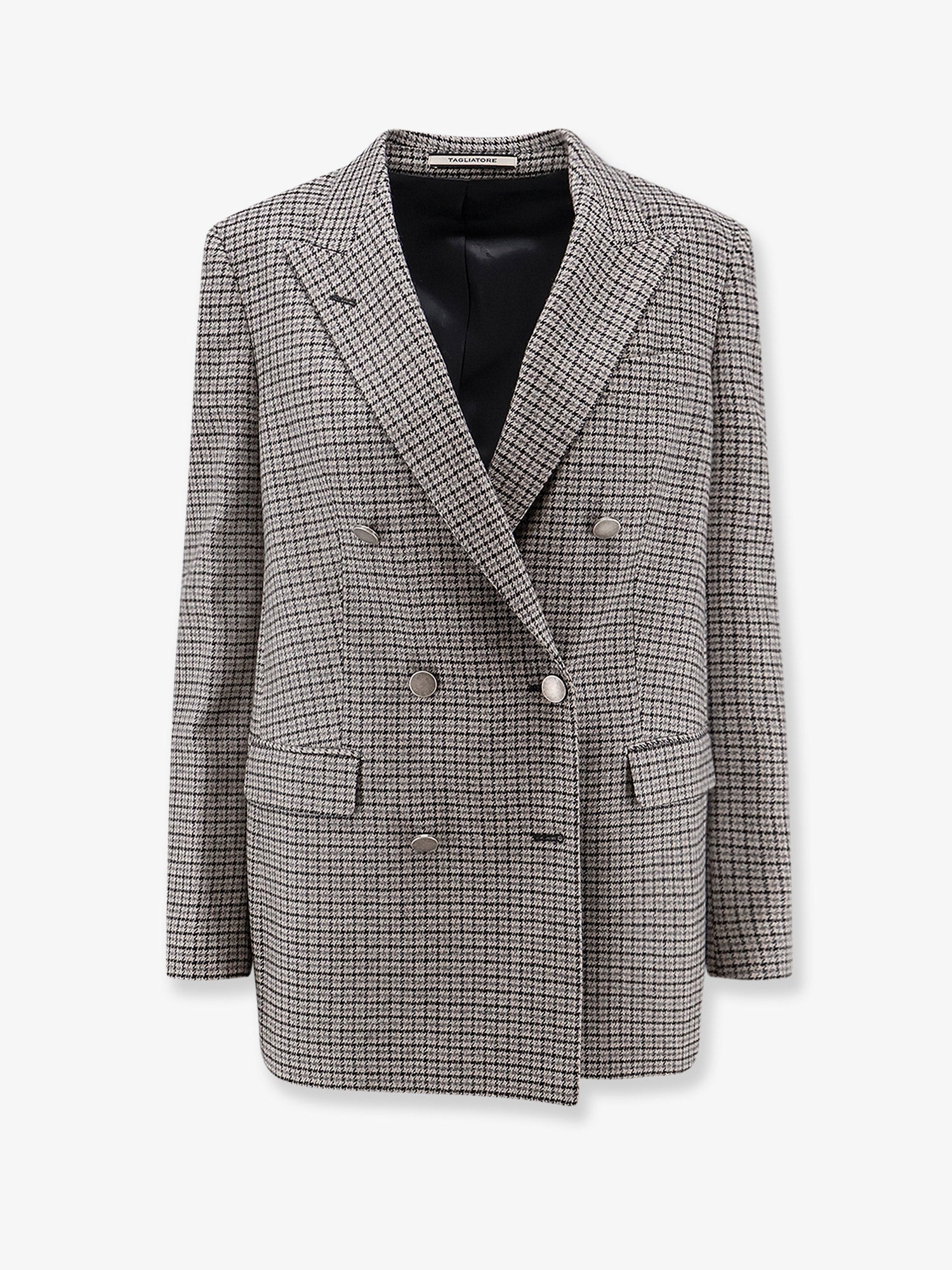 Tagliatore Jasmine pied-de-poule wool blend blazer