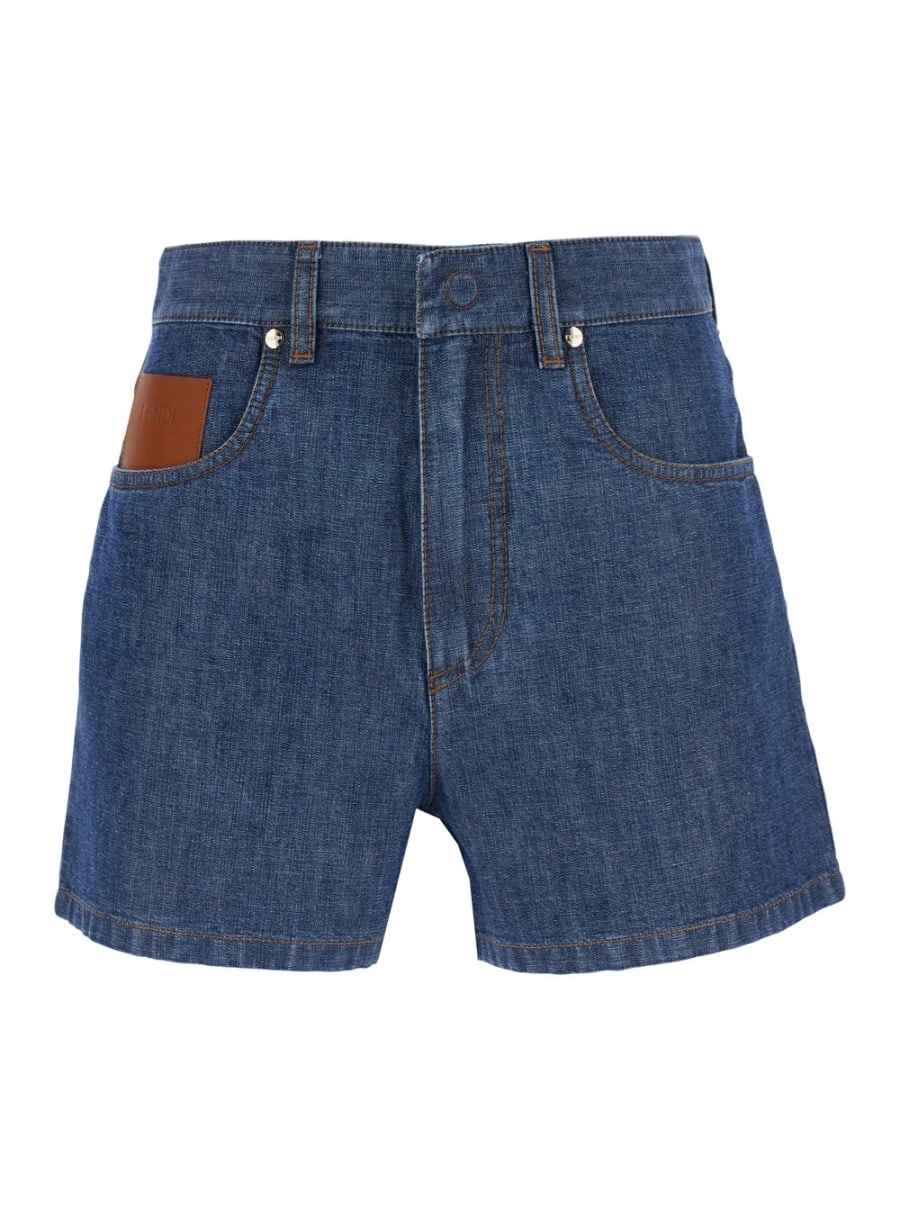 Fendi CHAMBRAY DENIM SHORTS