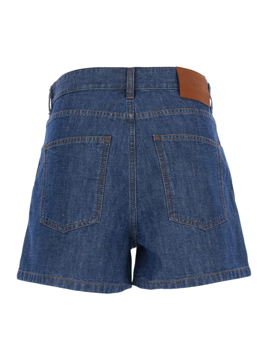Fendi CHAMBRAY DENIM SHORTS, view 2