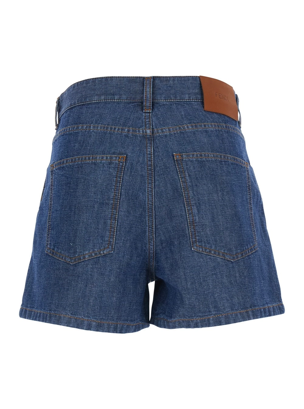 Fendi CHAMBRAY DENIM SHORTS, view 2