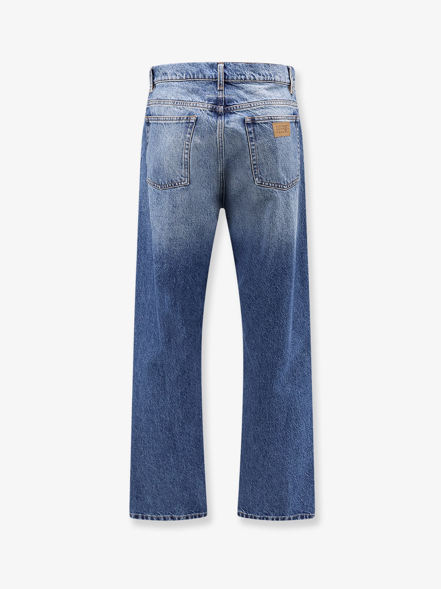 MM6 Maison Margiela Cotton jeans with Numeric Signature tag, view 2
