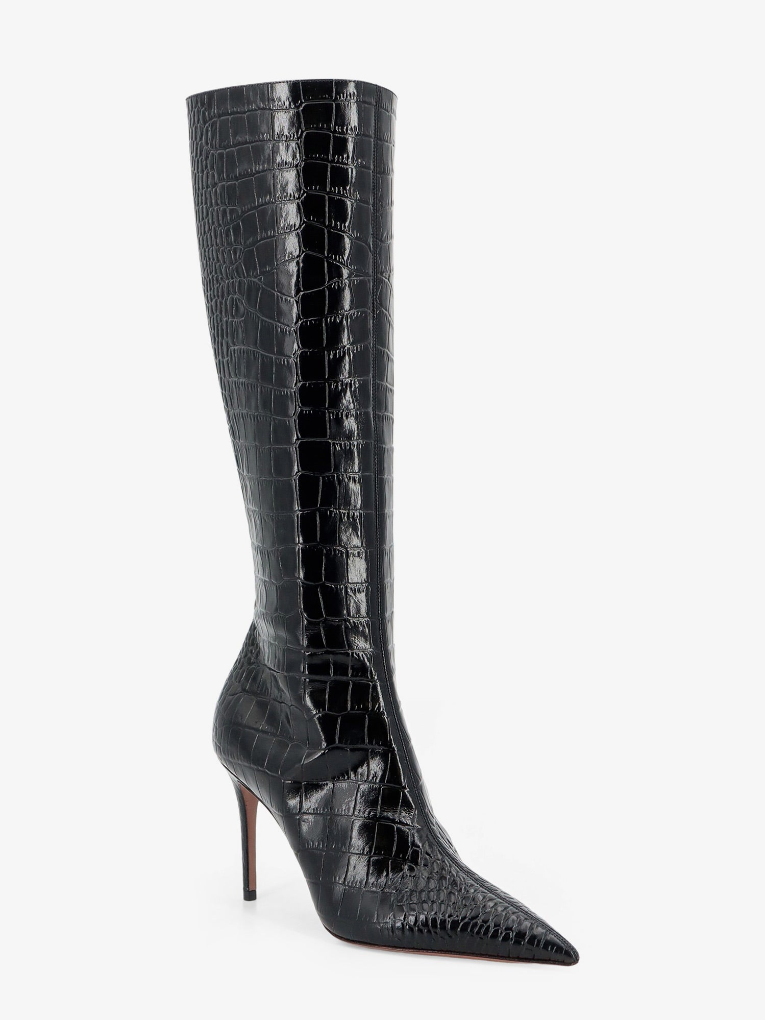 PARIS TEXAS Vera 85 croco effect leather boots, view 2