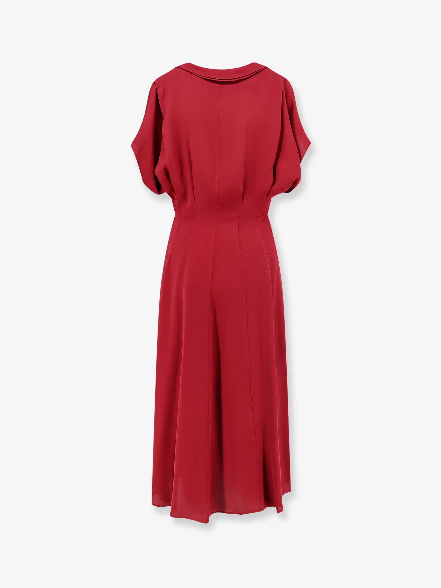 ALBERTA FERRETTI Viscose dress with rouches, view 2