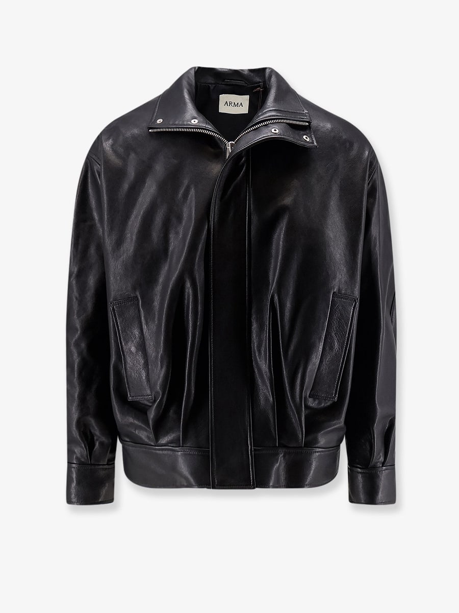 ARMA Paulo black leather jacket