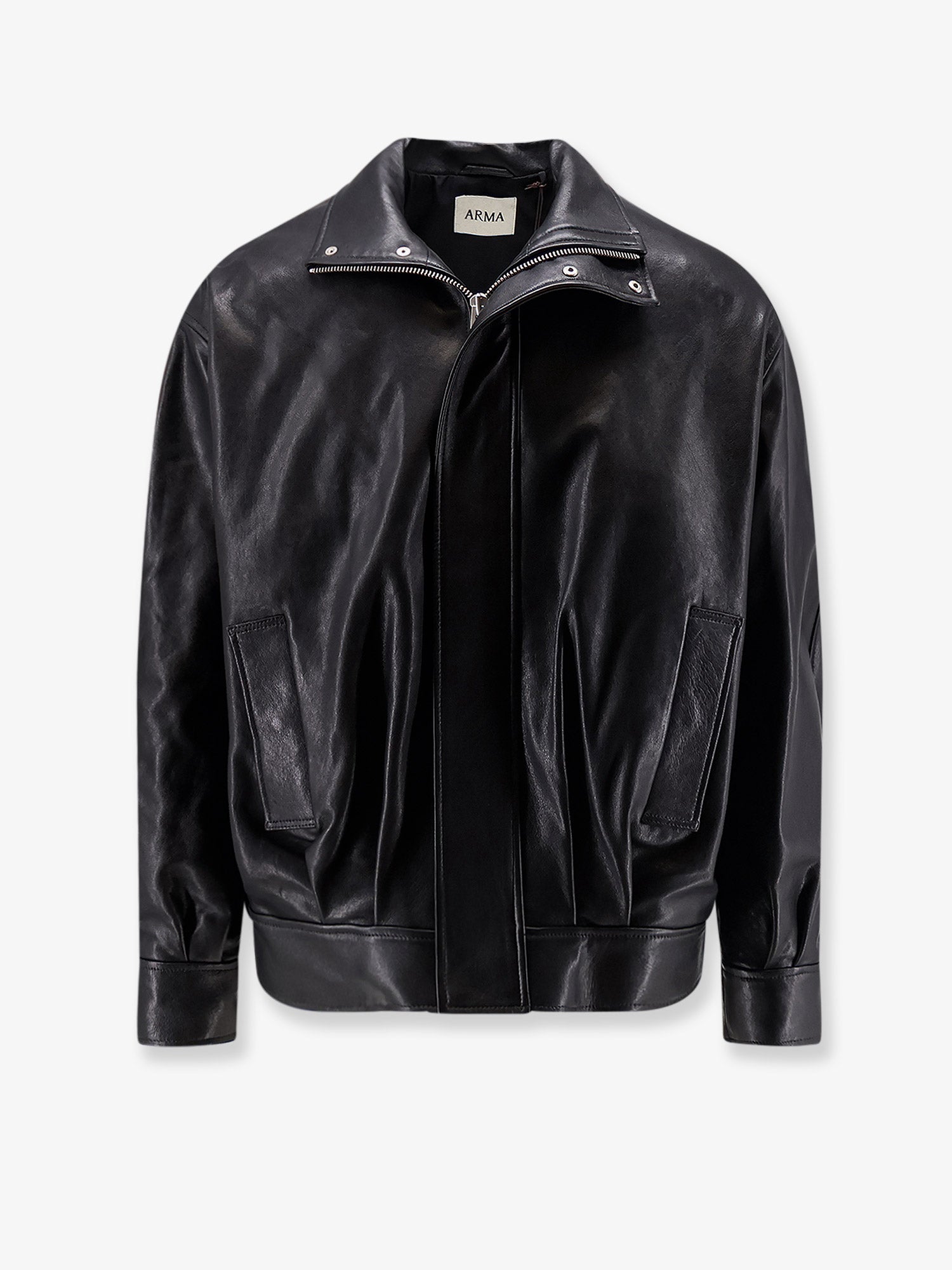 ARMA Paulo black leather jacket